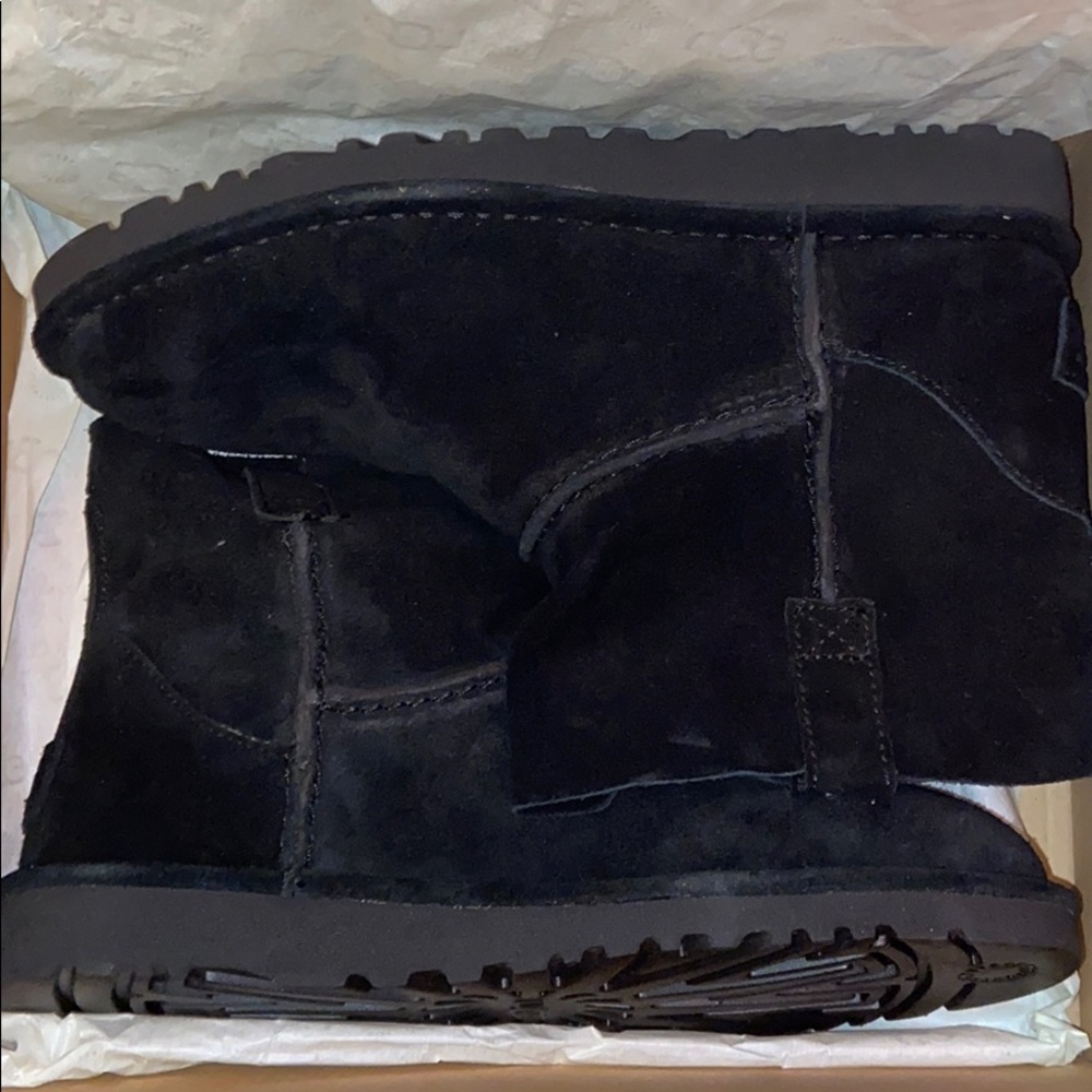 unlined mini black uggs